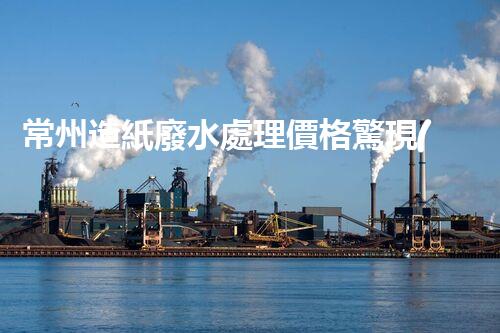 常州造紙廢水處理價格驚現(xiàn)新低？背后真相引發(fā)業(yè)內(nèi)關(guān)注！